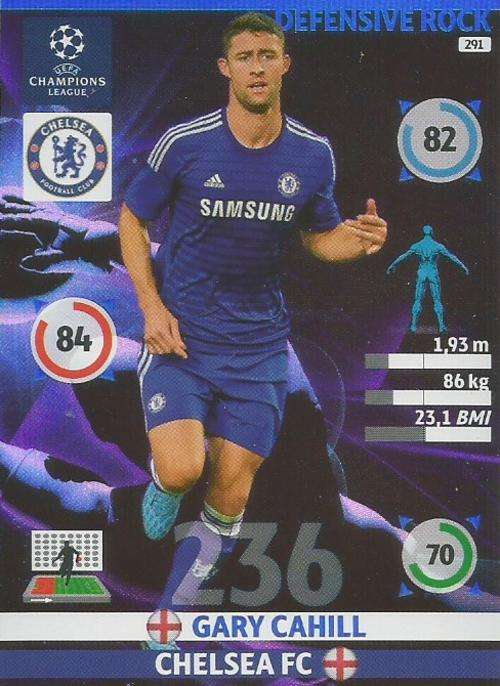 CHAMPIONS LEAGUE  2014/15 - GARY CAHILL "DEFENSIVE ROCK" CARD