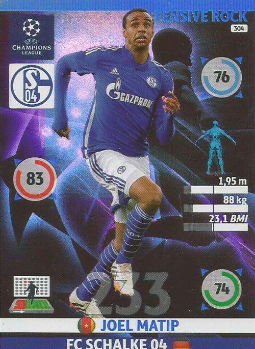 CHAMPIONS LEAGUE  2014/15 - JOEL MATIP "DEFENSIVE ROCK" CARD