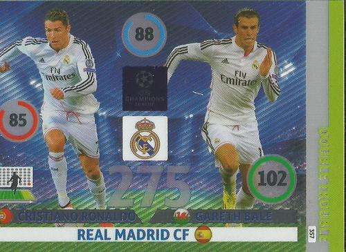 CRISTIANO RONALDO / GARETH BALE - CHAMPIONS LEAGUE  2014/15 - "DOUBLE TROUBLE" FOIL CARD