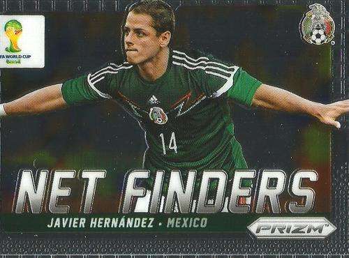 JAVIER HERNANDEZ - WORLD CUP 2014 PANINI "PRIZM" - "NET FINDERS" CARD 19