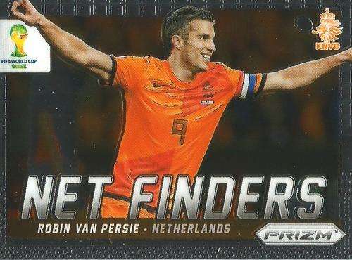 ROBIN VAN PERSIE - WORLD CUP 2014 PANINI "PRIZM" - "NET FINDERS" CARD 14