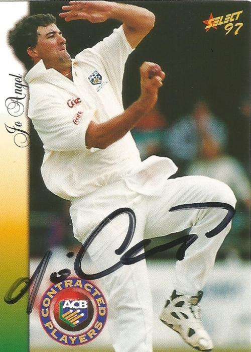 JO ANGEL - "CRICKET SELECT 97" "AUTOGRAPHED" CARD