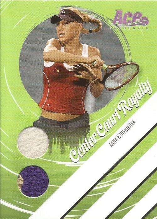 ANNA KOURNIKOVA - ACE AUTHENTIC 06 `CENTER COURT ROYALTY` - RARE `MEMORABILIA` CARD CCR3 13 of 250
