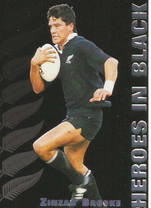 ZINZAN BROOKE - "HEROES in BLACK" - ALL BLACK 95 CARD CRAZY COLLECTION - INSERT CARD H2
