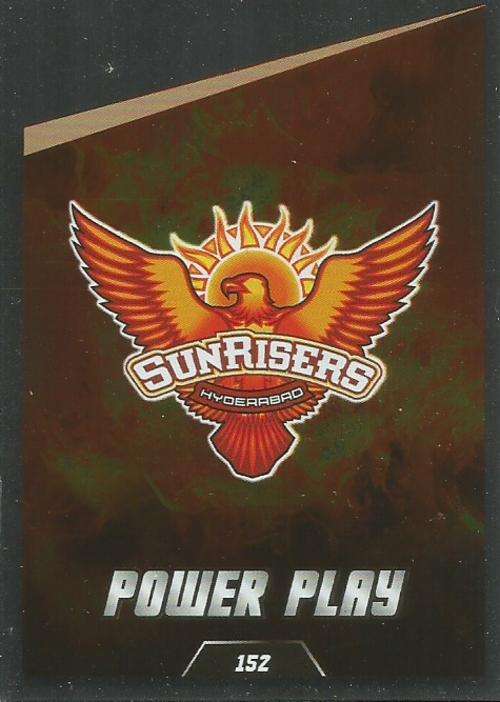 SUNRISERS - TOPPS IPL CRICKET ATTAX 2015 - "POWER PLAY" SILVER CARD