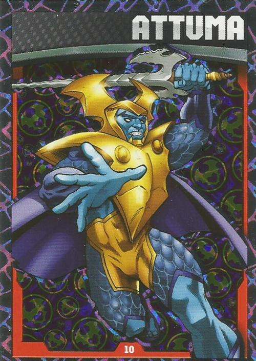 ATTUMA - MARVEL HERO ATTAX `AVENGERS` 2015 -  `HOLOGRAPHIC` FOIL TRADING CARD 10