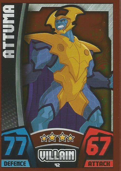 HERO ATTAX "AVENGERS" 2015 - ATTUMA "MIRROR" FOIL TRADING CARD 42