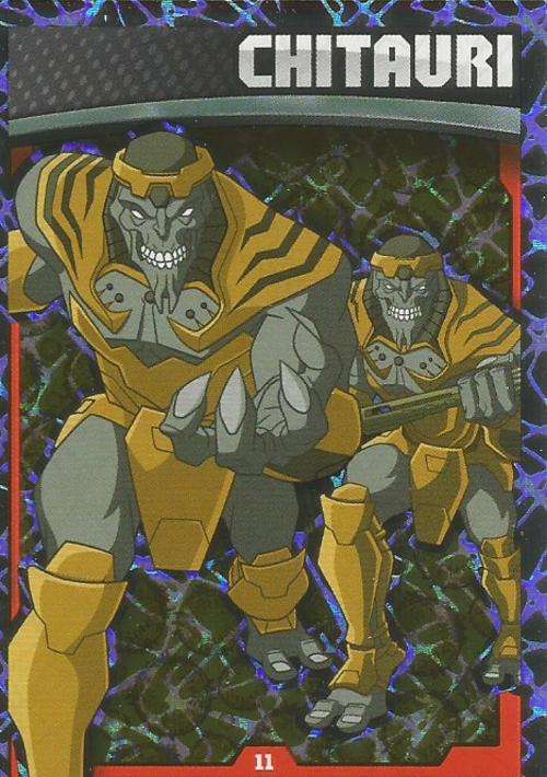CHITAURI - MARVEL HERO ATTAX `AVENGERS` 2015 -  `HOLOGRAPHIC` FOIL TRADING CARD 11