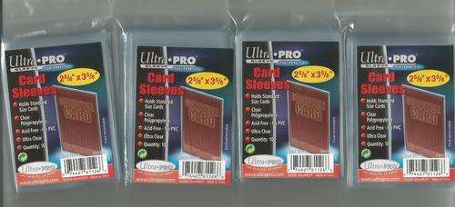 SOFT SLEEVES for TRADING CARDS - "ULTRA-PRO" PACK of 100 - SUITABLE for all TRADING CARDS
