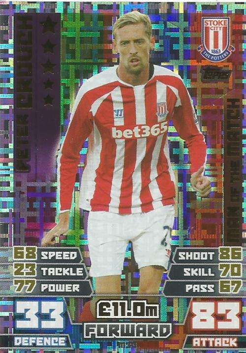 PETER CROUCH - MATCH ATTAX EXTRA 2015 - "MAN of the MATCH" CARD