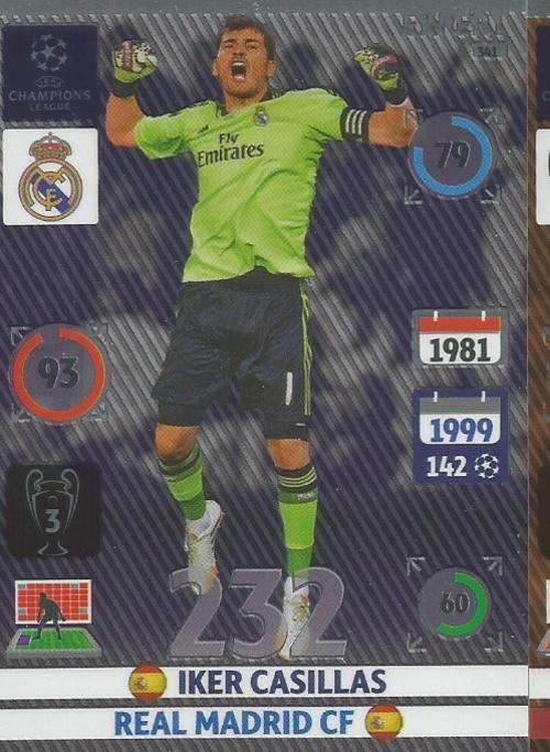 IKER CASILLAS - CHAMPIONS LEAGUE  2014/15 - "EXPERT" FOIL CARD