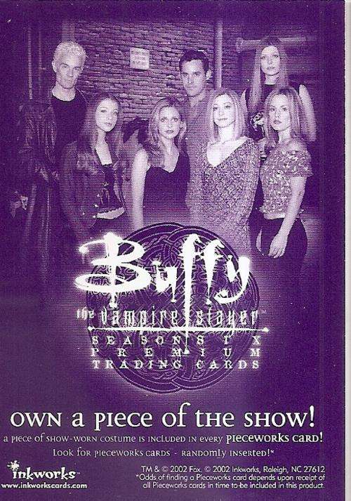 BUFFY "VANPYRE SLAYER" S6 - MOVIE TRADING CARDS - PROMO TRADING CARD