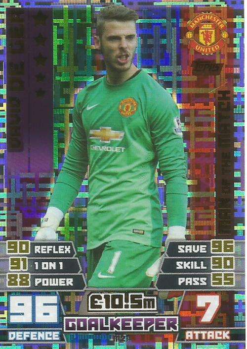 DAVID DE GEA - MATCH ATTAX EXTRA 2015 - "MAN of the MATCH" CARD