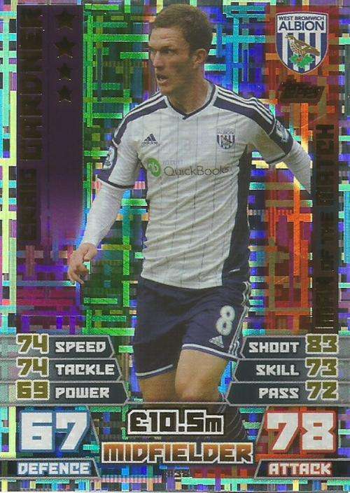 CRAIG GARDNER - MATCH ATTAX EXTRA 2015 - "MAN of the MATCH" CARD