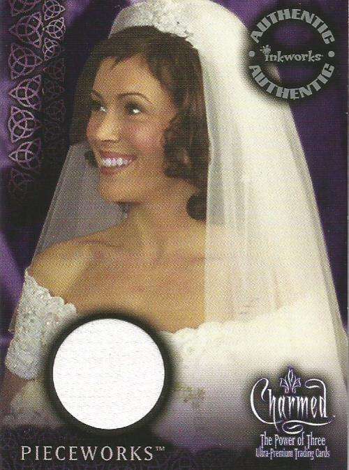 ALYSSA MILANO - CHARMED `THE POWER of THREE` SERIES - `AUTHENTIC PIECEWORKS` TRADING CARD PW1