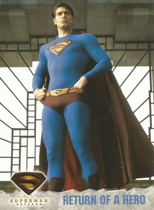 MARVEL "SUPERMAN RETURNS" The MOVIE - RARE "PROMO" TRADING CARD P1