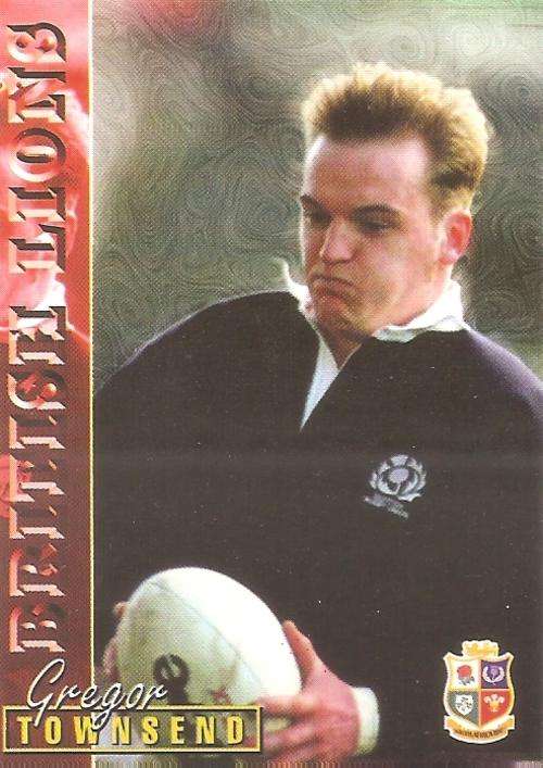 RUGBY 1997 COLLECTION by PANINI - GREGOR TOWNSEND "BRITISH LIONS" BASE CARD 96