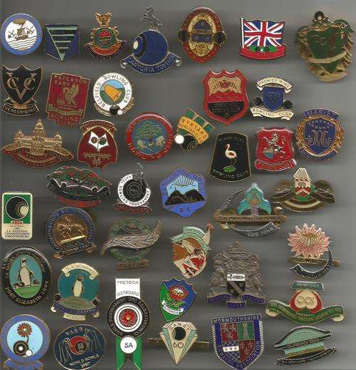 BOWLING LAPEL PIN BADGES - ASSORTED LOT of 40 BADGES - LOT H