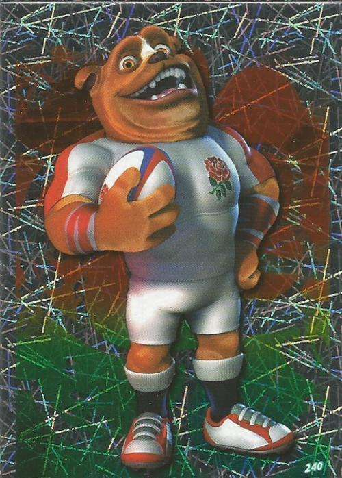 RUGBY WORLD CUP 2015 - TOPPS - WORLD CUP `MASCOT` TRADING CARD 240