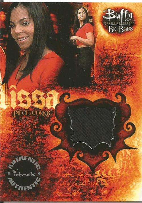 ASHANTH as LISA - `BUFFY BIG BADS` - AUTHENTIC `PIECEWORKS MEMORABILIA` TRADING CARD PW7