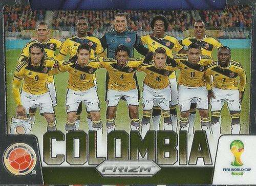 COLOMBIA - WORLD CUP 2014 PANINI "PRIZM" -  "TEAM CARD" CARD 9