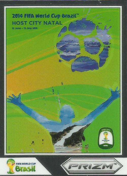 WORLD CUP 2014 PANINI `PRIZM` - HOST CITY `NATAL` PRIZM CARD 7