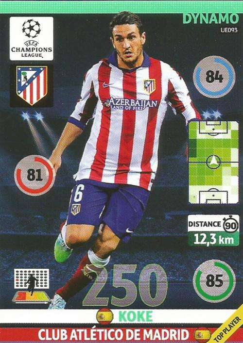 KOKE - CHAMPIONS LEAGUE "UPDATES" 2015 - "DYNAMO" FOIL CARD UE093