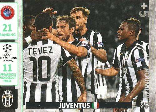 JUVENTUS - CHAMPIONS LEAGUE "UPDATES" 2015 - "ROUND of 16 QUALIFIERS" TRADING CARD UE009