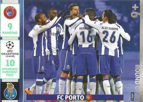 FC PORTO - CHAMPIONS LEAGUE "UPDATES" 2015 - "ROUND of 16 QUALIFIERS" TRADING CARD UE013