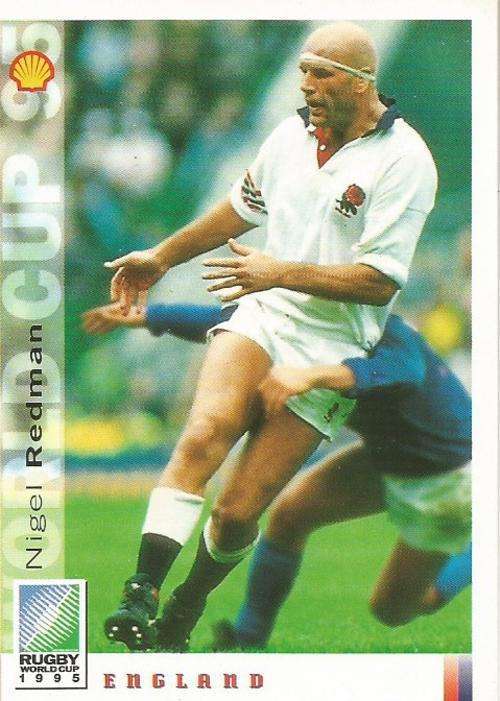 NIGEL REDMAN - SPORTS DECK `RUGBY WORLD CUP 95` -  BASE TRADING CARD 36