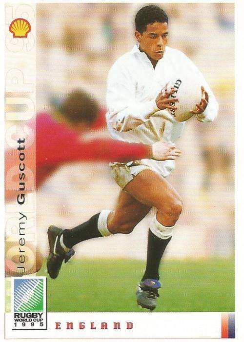 JEREMY GUSCOTT - SPORTS DECK "RUGBY WORLD CUP 95" -  BASE TRADING CARD 50