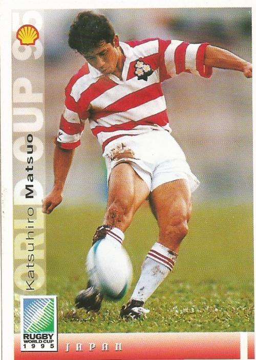 KATSUHIRO MATSUO - SPORTS DECK "RUGBY WORLD CUP 95" -  BASE TRADING CARD 137