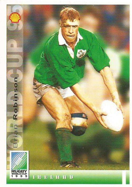BRIAN ROBINSON - SPORTS DECK `RUGBY WORLD CUP 95` -  BASE TRADING CARD 181