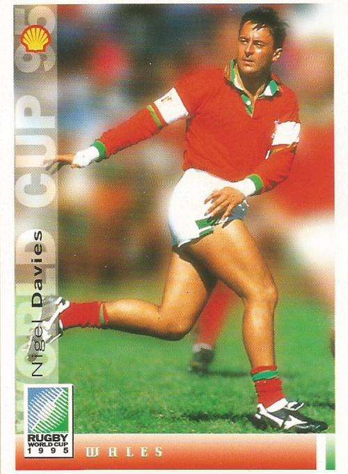 NIGEL DAVIES - SPORTS DECK `RUGBY WORLD CUP 95` -  BASE TRADING CARD 127