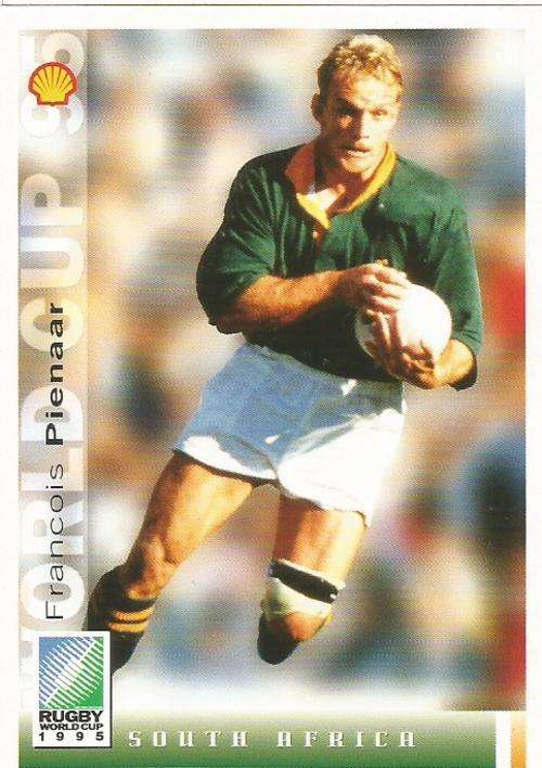 FRANCOIS PIENAAR - SPORTS DECK "RUGBY WORLD CUP 95" - BASE TRADING CARD 20