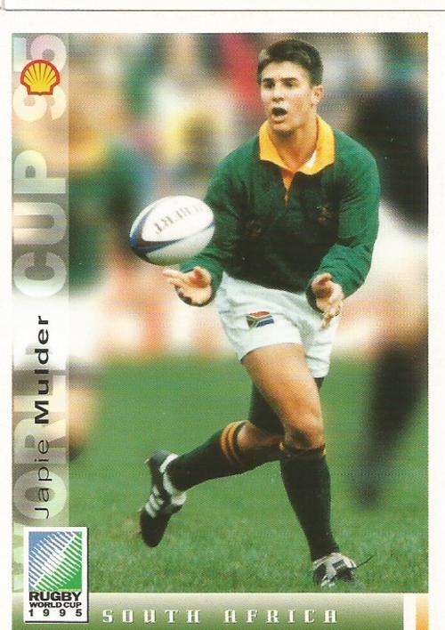 JACOBUS MULDER - SPORTS DECK "RUGBY WORLD CUP 95" -  BASE TRADING CARD 12