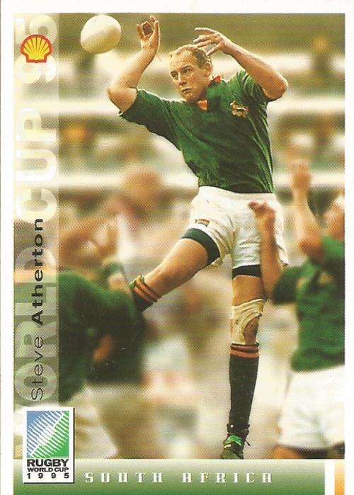 STEPHEN ATHERTON - SPORTS DECK "RUGBY WORLD CUP 95" - BASE TRADING CARD 8
