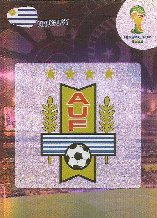 WORLD CUP 2014 ADRENALYN XL - URUGUAY "COUNTRY BADGE" CARD