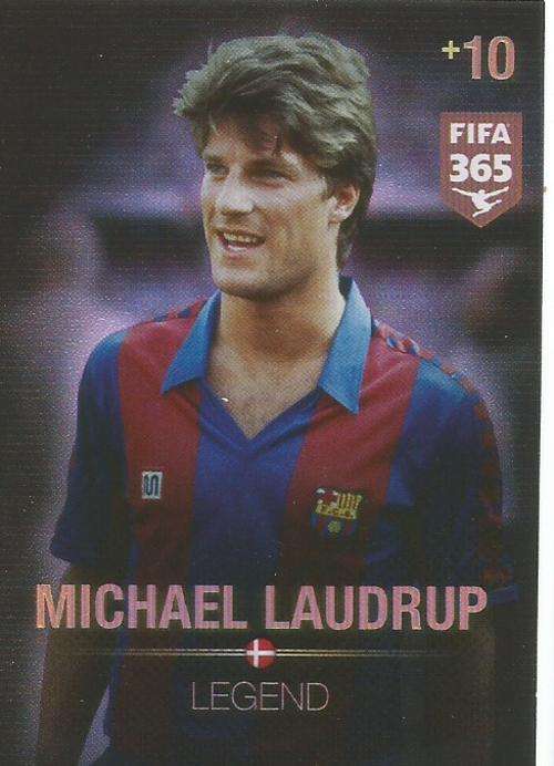 MICHAEL LAUDRUP - PANINI FIFA 365 - "LEGEND" TRADING CARD