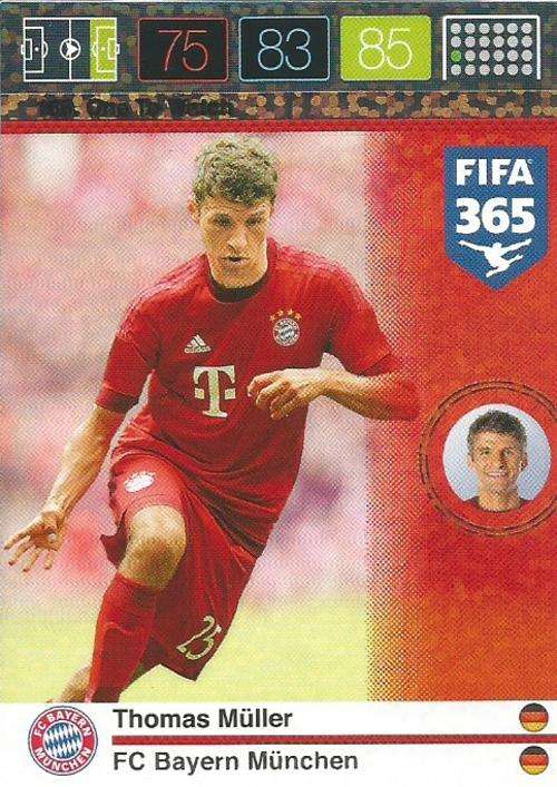 PANINI FIFA 365 - THOMAS MULLER - "ONE TO WATCH" TRADING CARD