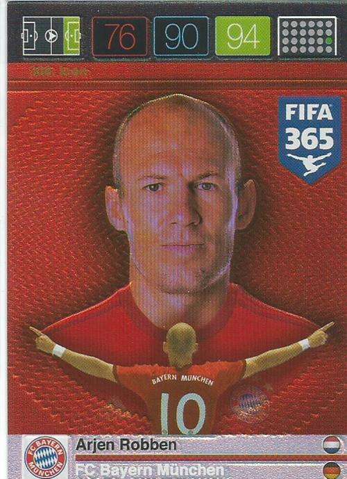 ARJEN ROBBEN  - PANINI FIFA 365 - "ICON" TRADING CARD