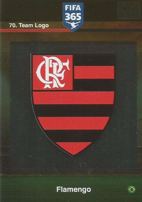 PANINI FIFA 365 - FLAMENGO - "LOGO" TRADING CARD