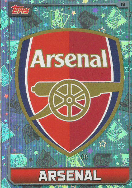 MATCH ATTAX 2015/2016 - ARSENAL FC -   "CLUB BADGE" FOIL TRADING CARD