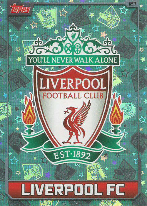 MATCH ATTAX 2015/2016 - LIVERVOOL FC -   "CLUB BADGE" FOIL TRADING CARD