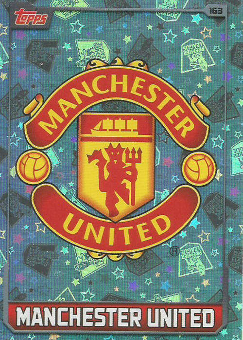 MATCH ATTAX 2015/2016 - MANCHESTER UNITED FC -   `CLUB BADGE` FOIL TRADING CARD