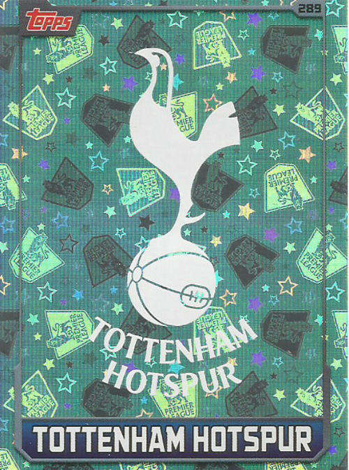 MATCH ATTAX 2015/2016 - TOTTENHAM HOTSPURS -   "CLUB BADGE" FOIL TRADING CARD