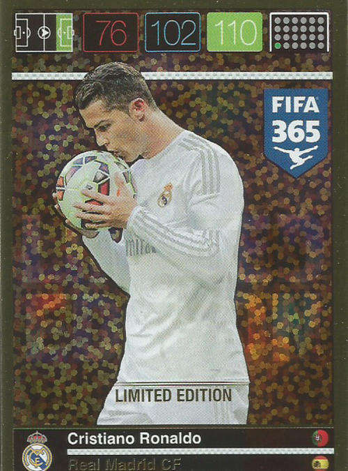 CRISTIANO RONALDO  - PANINI FIFA 365 - "LIMITED EDITION" TRADING CARD