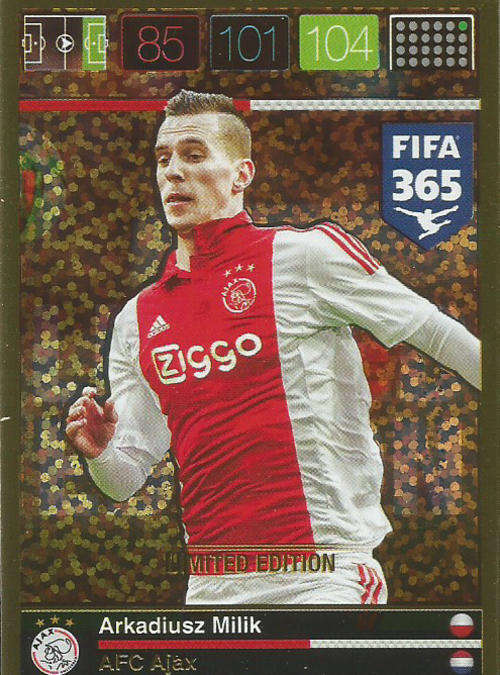 ARKADIUSZ MILIK - PANINI FIFA 365 - "LIMITED EDITION" TRADING CARD