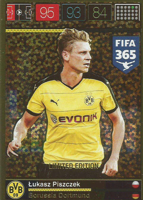 LUKASZ PISZCZEK - PANINI FIFA 365 - "LIMITED EDITION" TRADING CARD