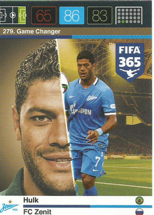 HULK  - PANINI FIFA 365 - "GAME CHANGER" TRADING CARD